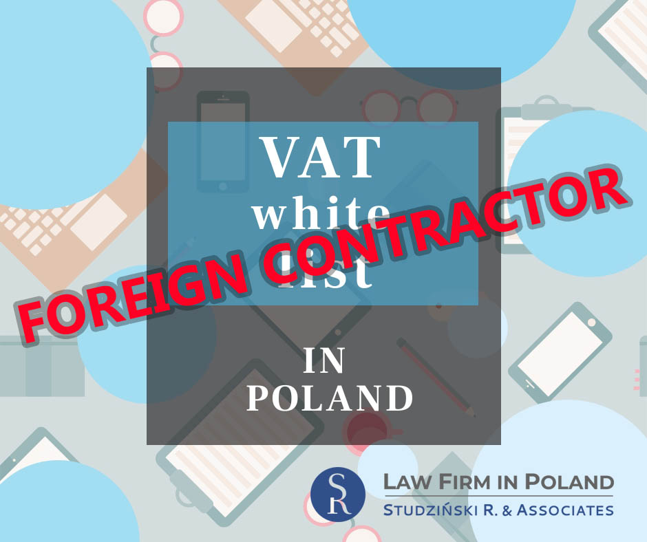 Polish VAT White list and foreign contractor